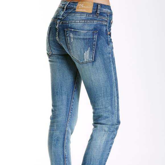 One Teaspoon Denim - One by One Teaspoon Hoodlums Mid Waist Jeans 27